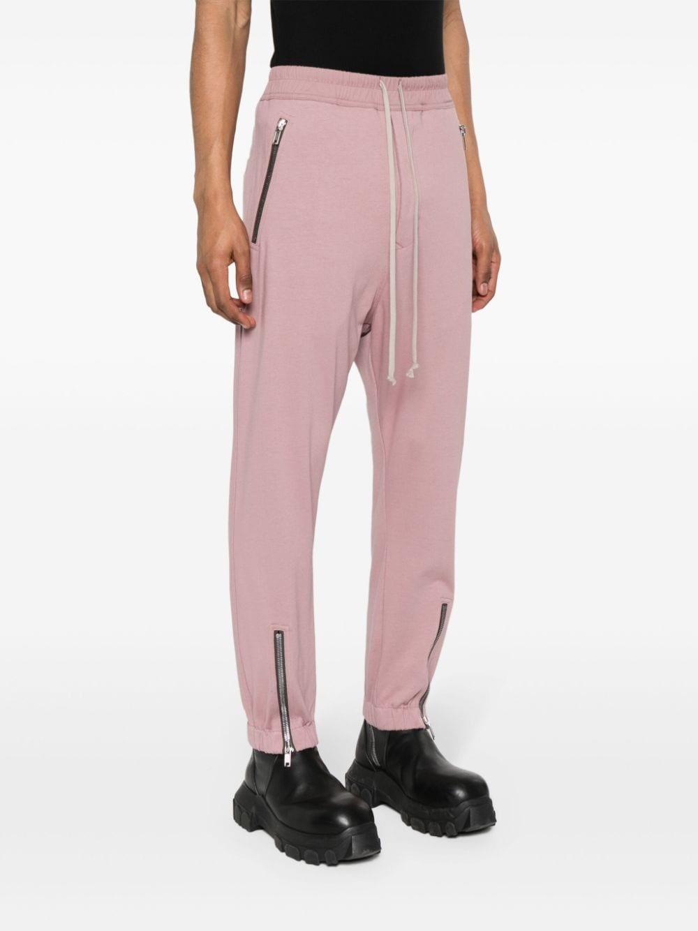 drawstring-fastening track pants - 3