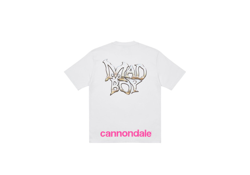 PALACE CANNONDALE MAD BOY T-SHIRT 2 WHITE - 1