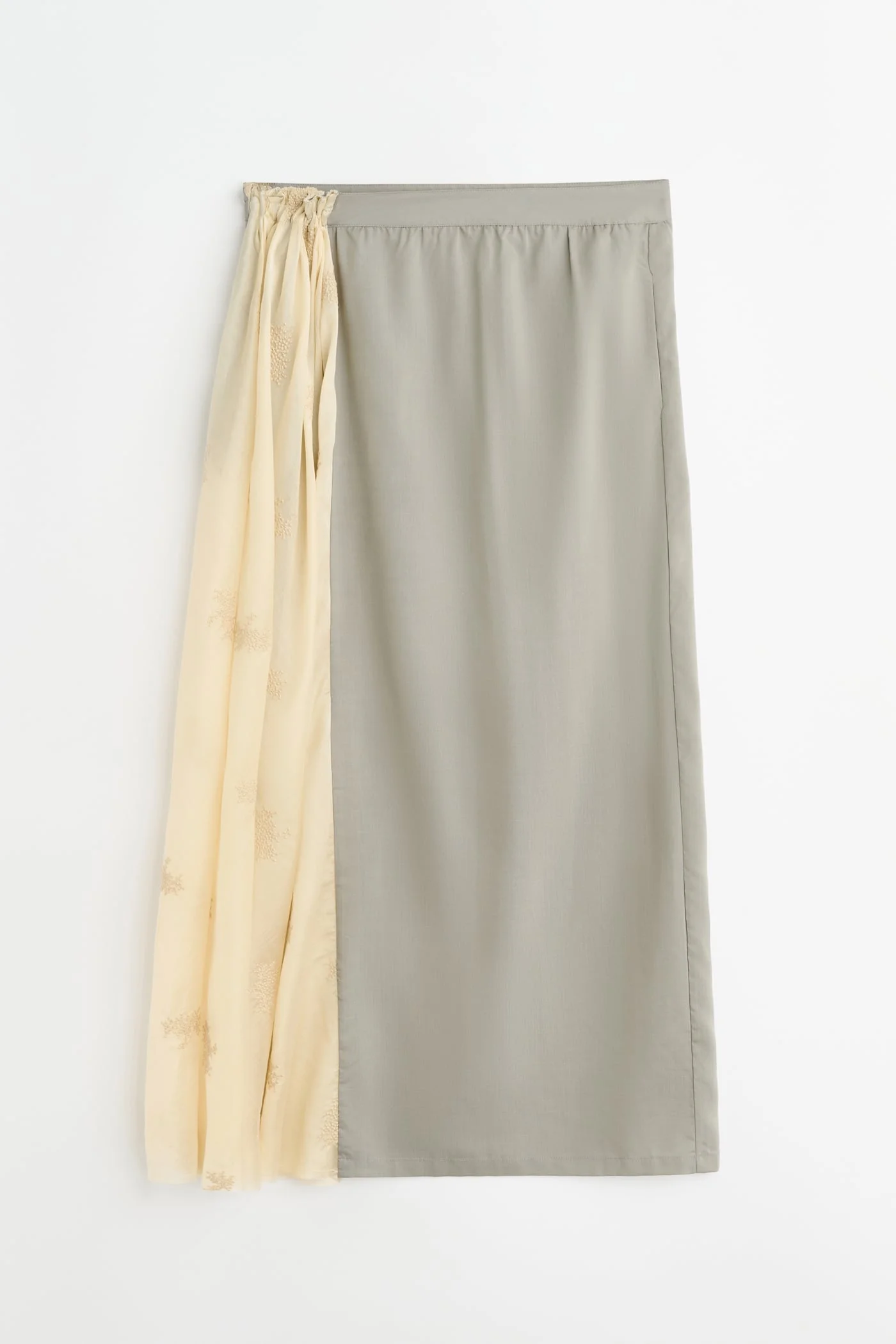 Beach Skirt Willow Grey Softflow Tencel - 1