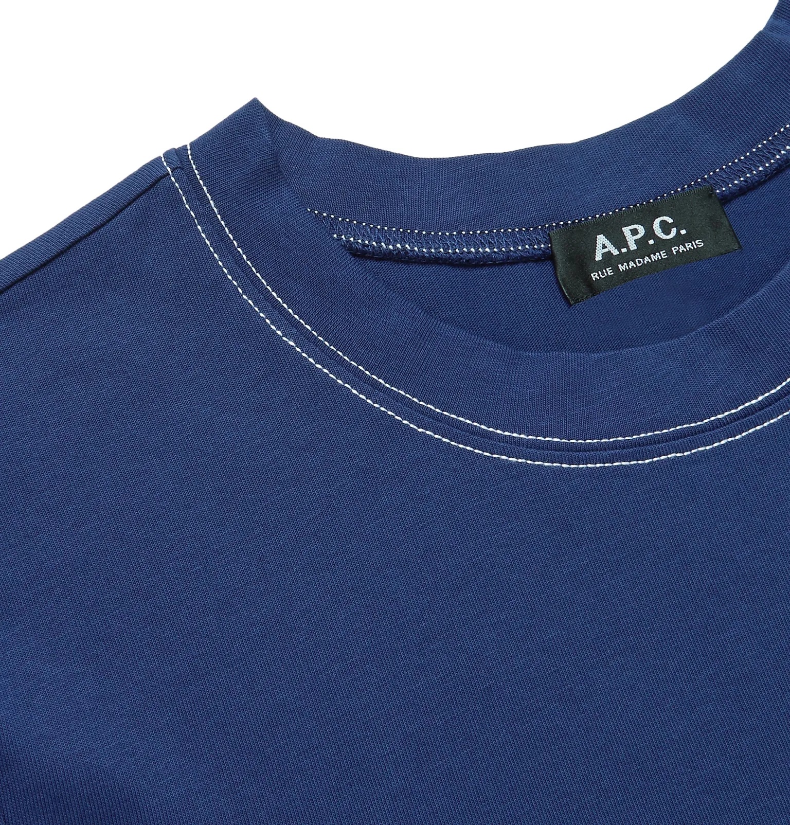 Axel Contrast-Stitched Cotton-Jersey T-Shirt - 5