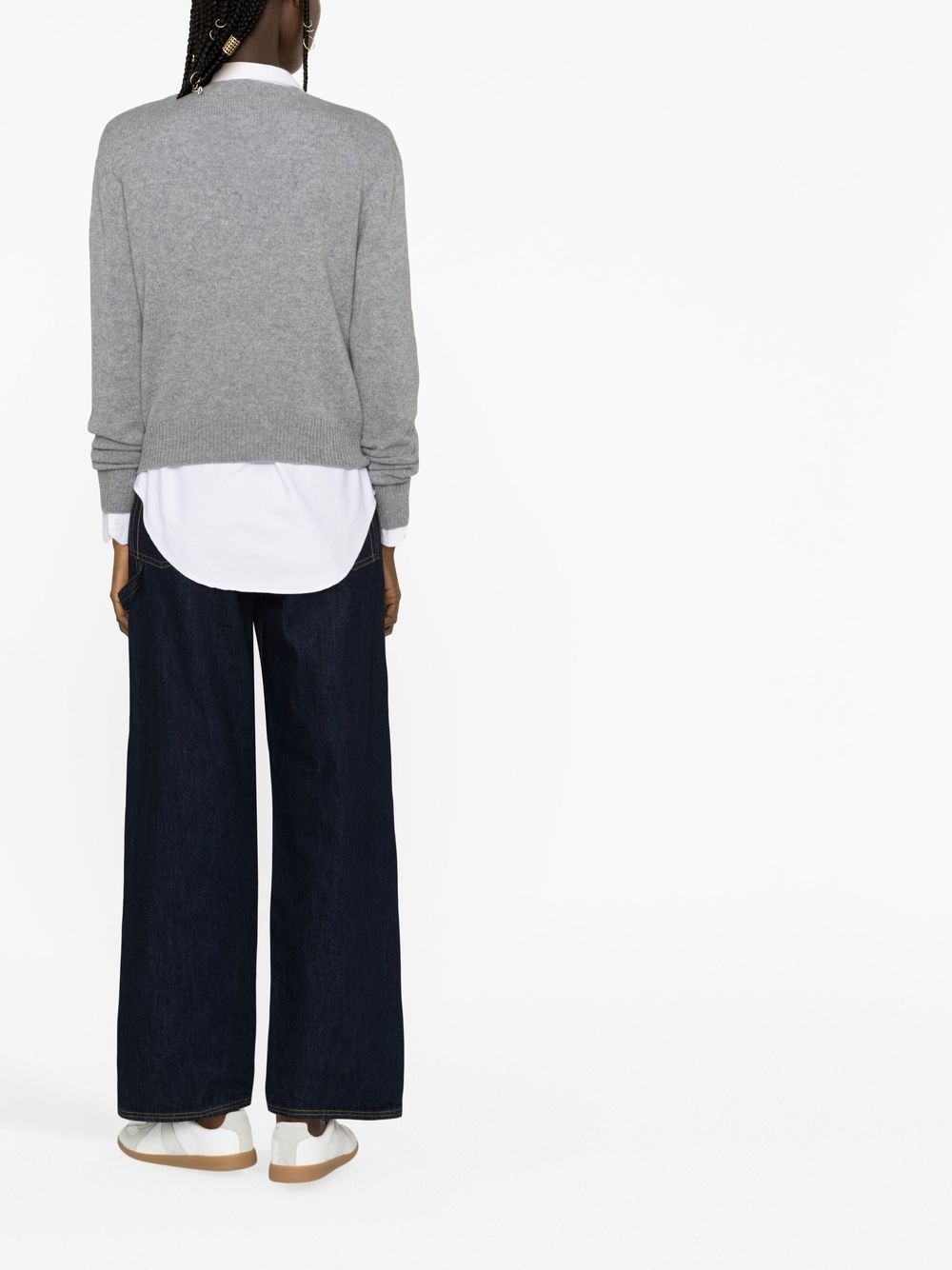 long-sleeve knitted jumper - 3