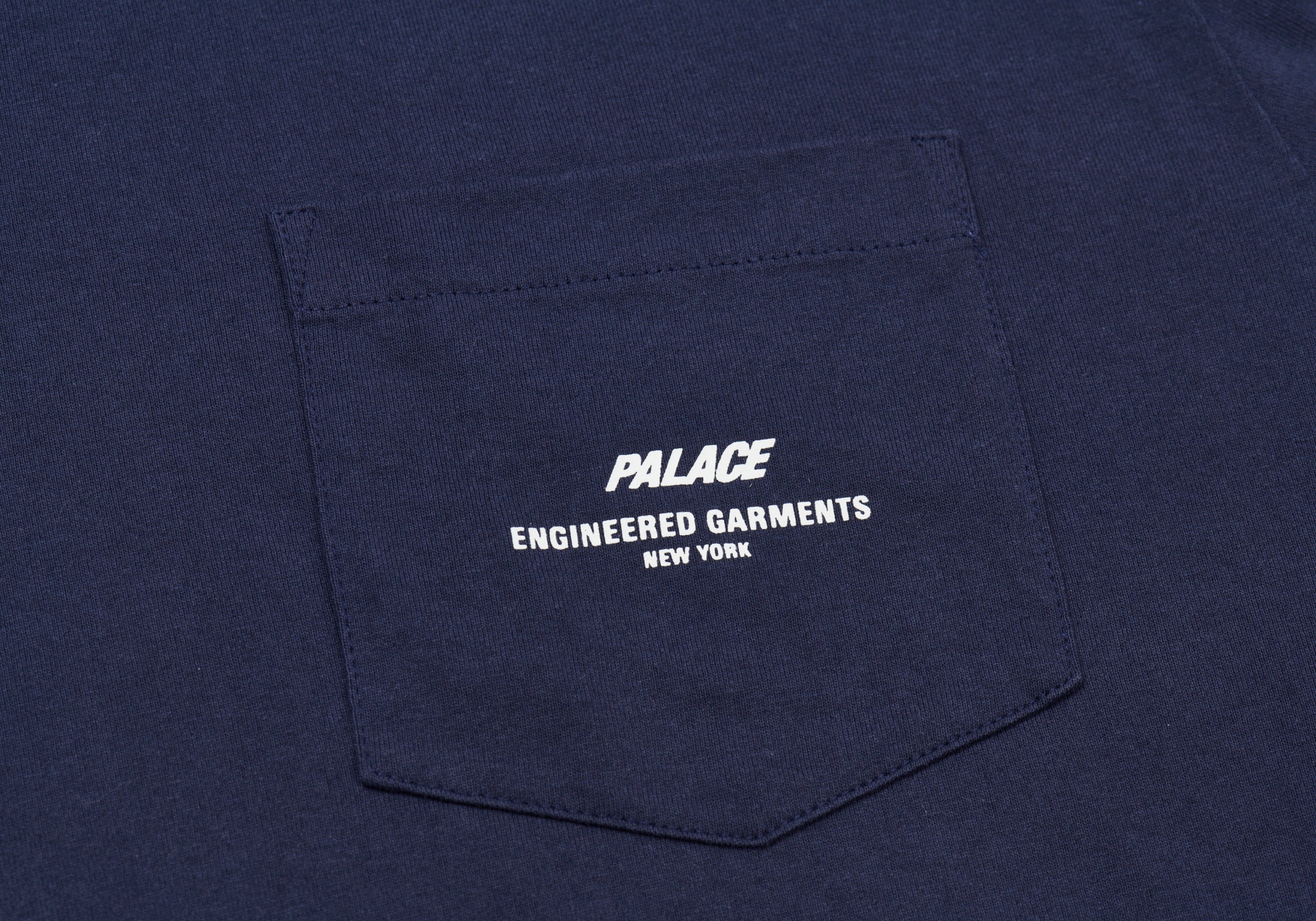 PALACE PALACE ENGINEERED GARMENTS HEAVYWEIGHT T-SHIRT NAVY