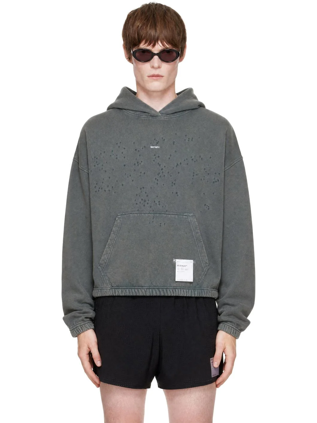 Gray MothTech Hoodie - 1