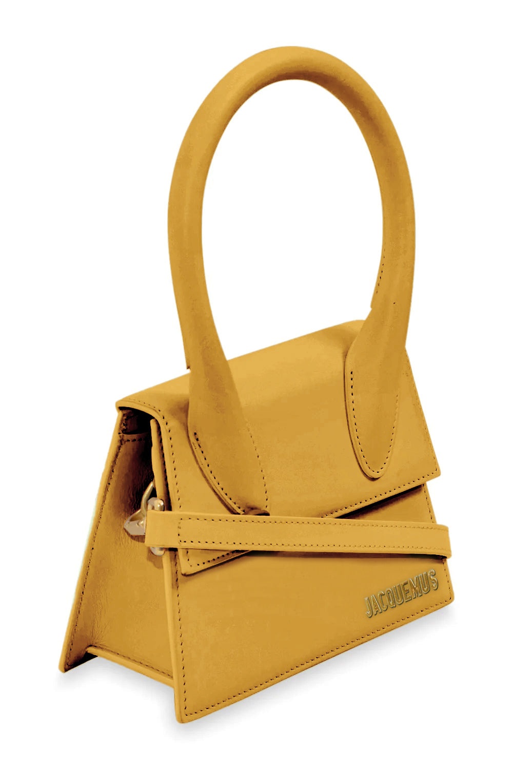 Jacquemus Chiquito Bag In Yellow Suede. Comes with receipt and dust bag.