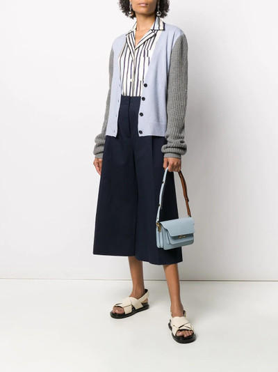 Marni contrast sleeve cardigan outlook