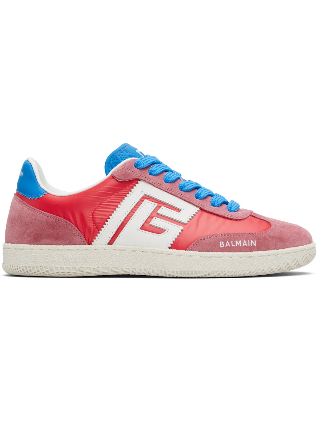 Red Swan Suede & Nylon Sneakers - 1