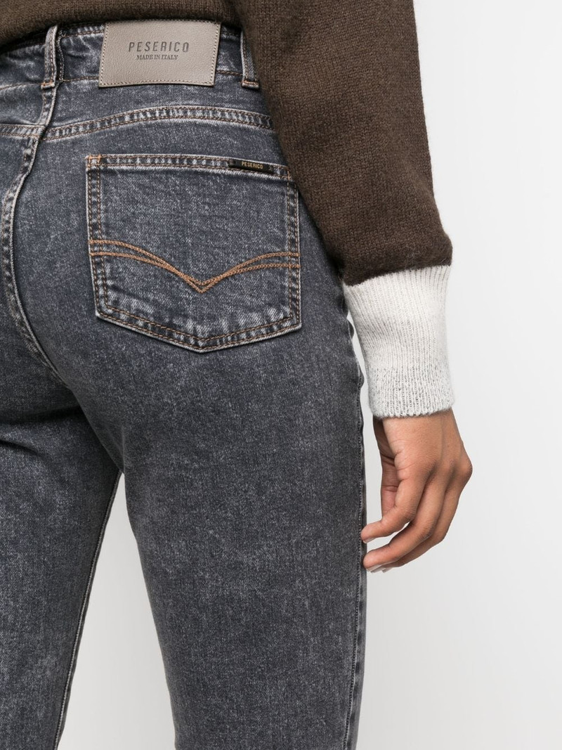 stonewashed mid-rise skinny jeans 5