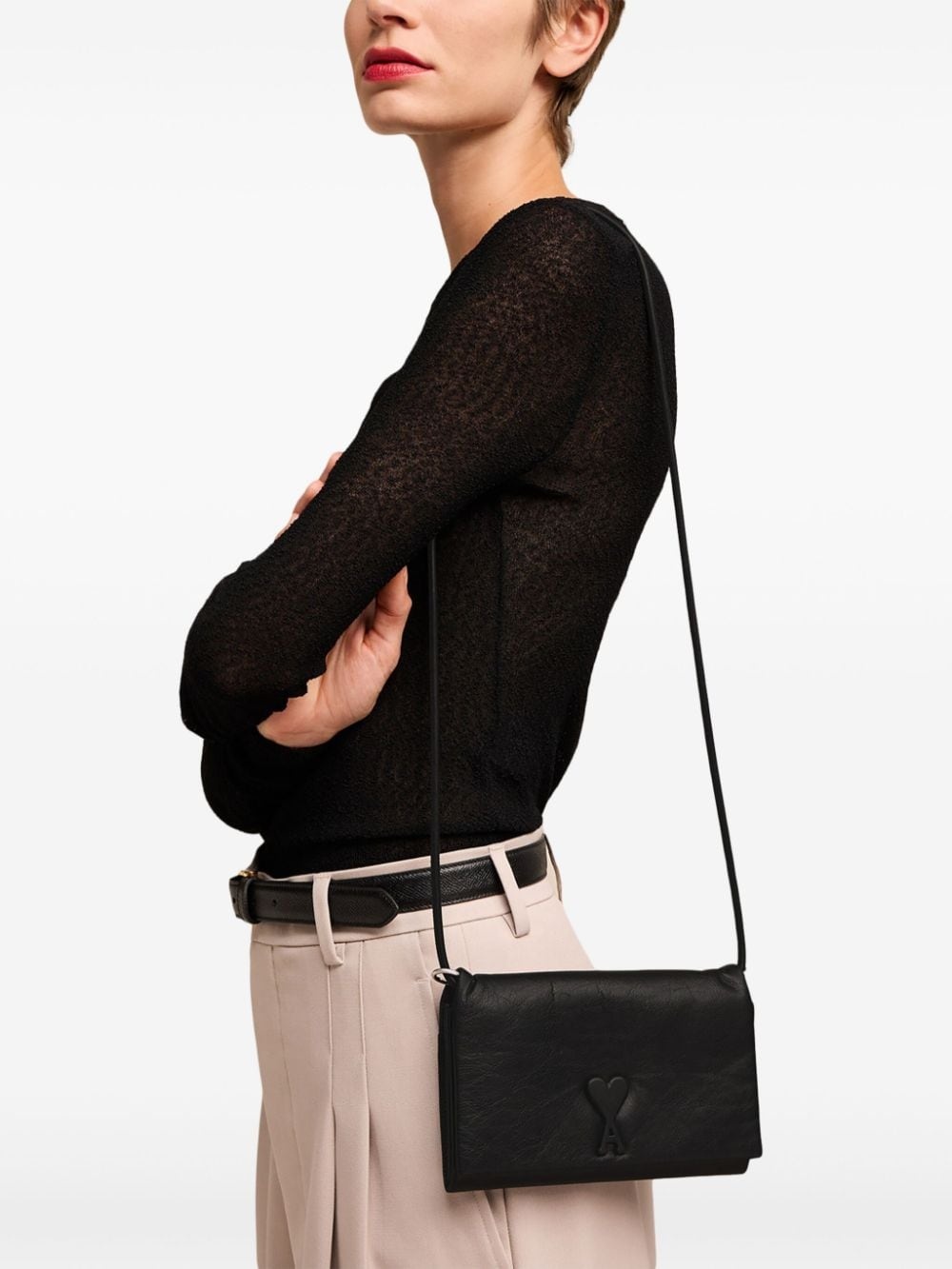 embossed-logo shoulder bag - 2