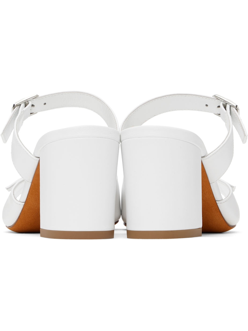 White Una Heeled Sandals - 2