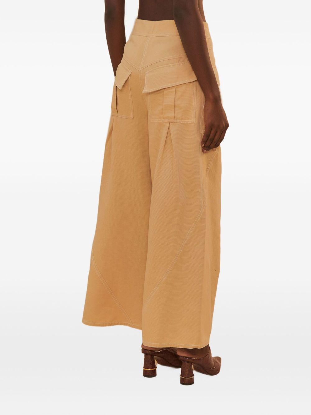 pleated pocket trousers - 3