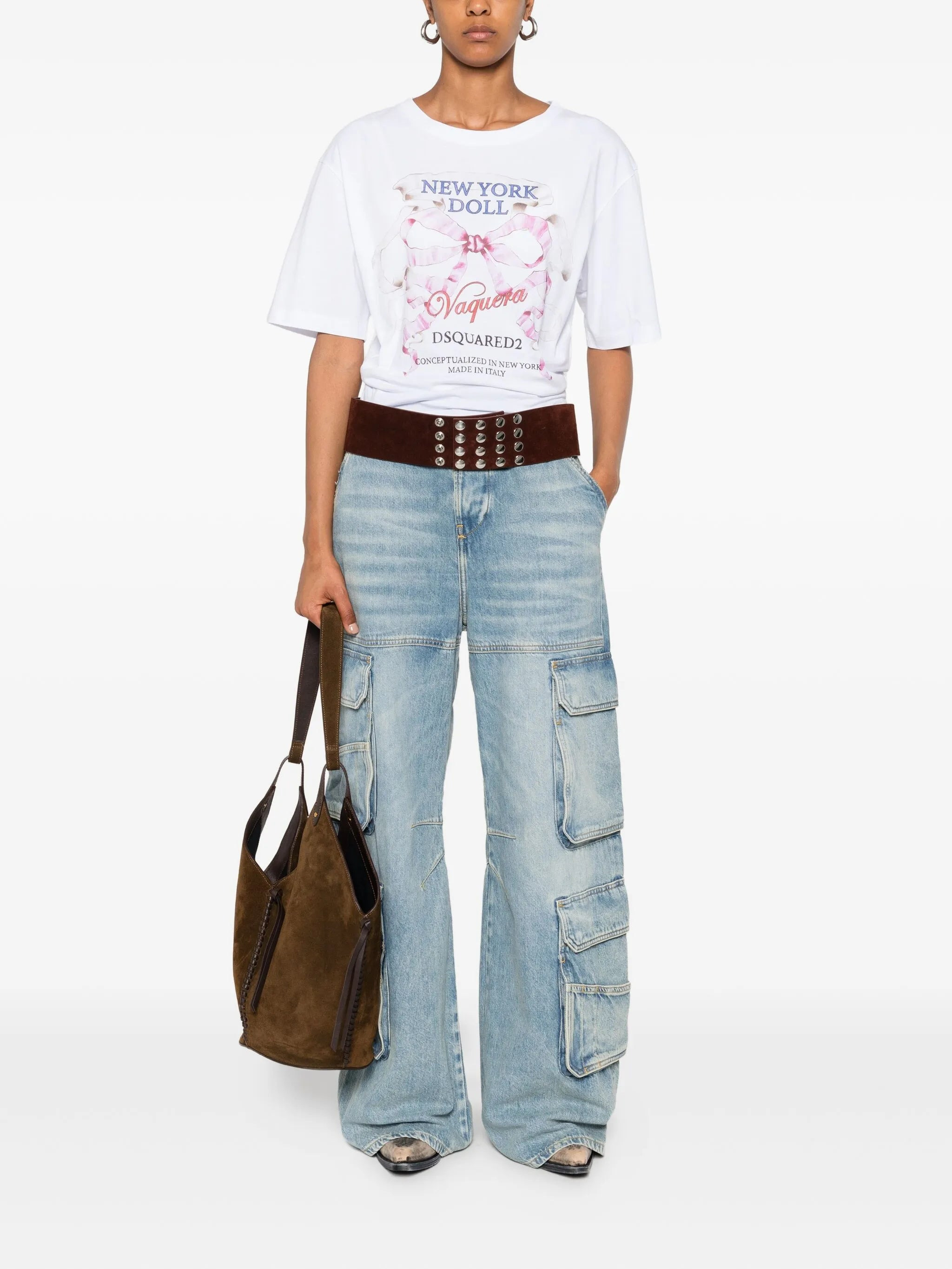 Dsquared2 Crew-neck Front-print Top - 4
