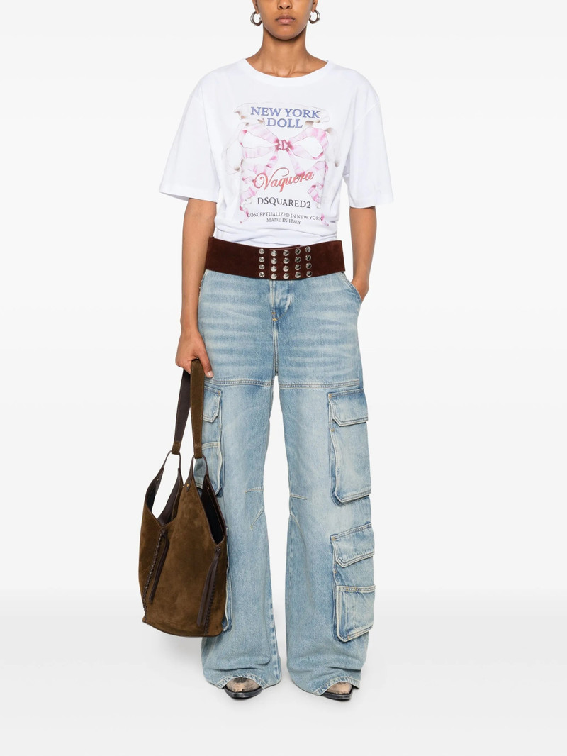 Dsquared2 Crew-neck Front-print Top 4