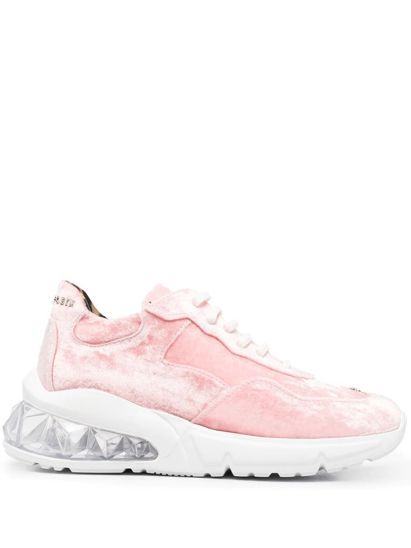velvet low-top sneakers 1