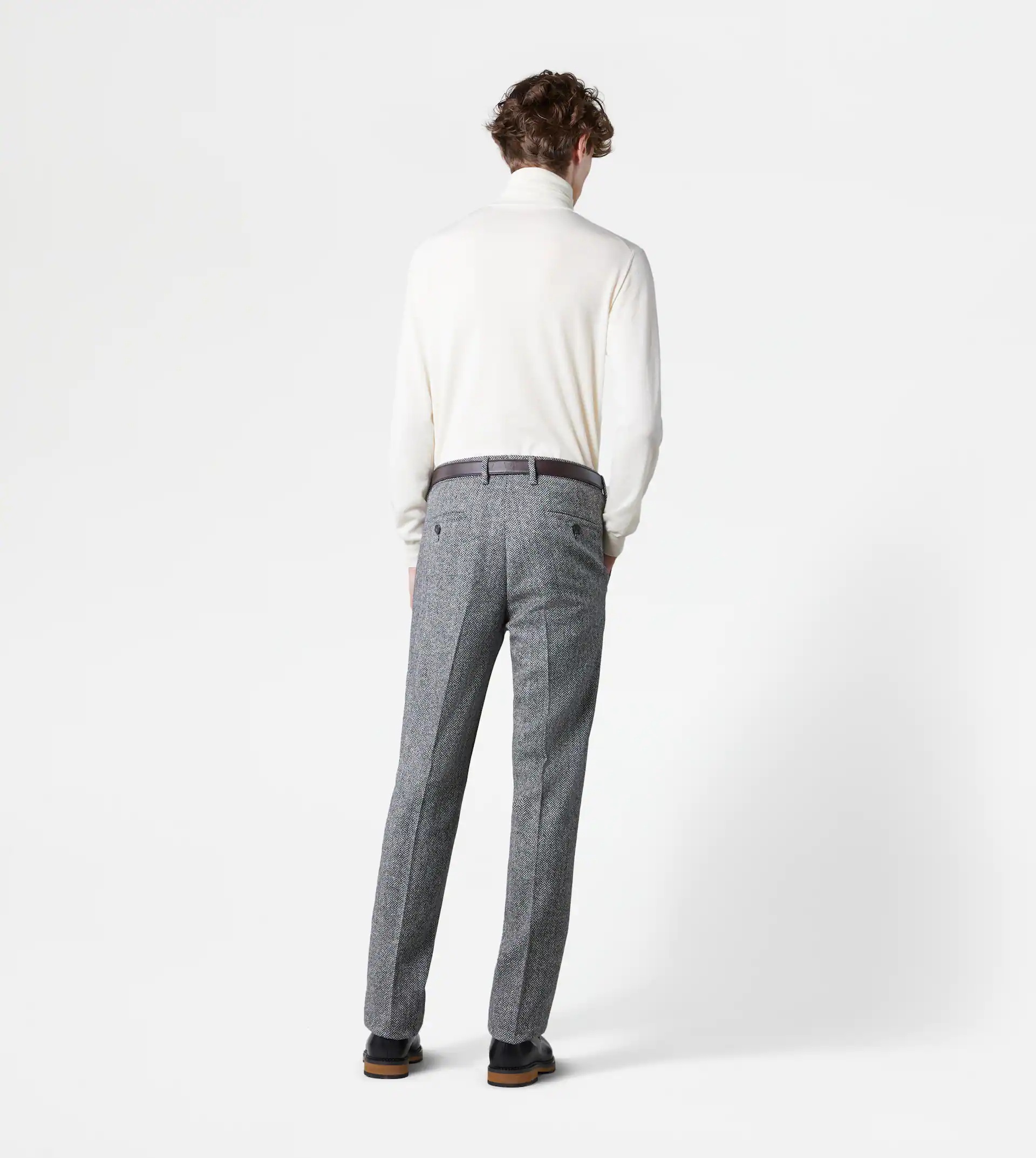 CLASSIC SHETLAND TROUSERS - GREY - 3