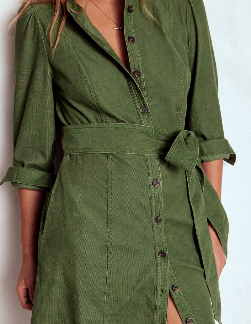 Bre Cord Short Dress-Fern 4