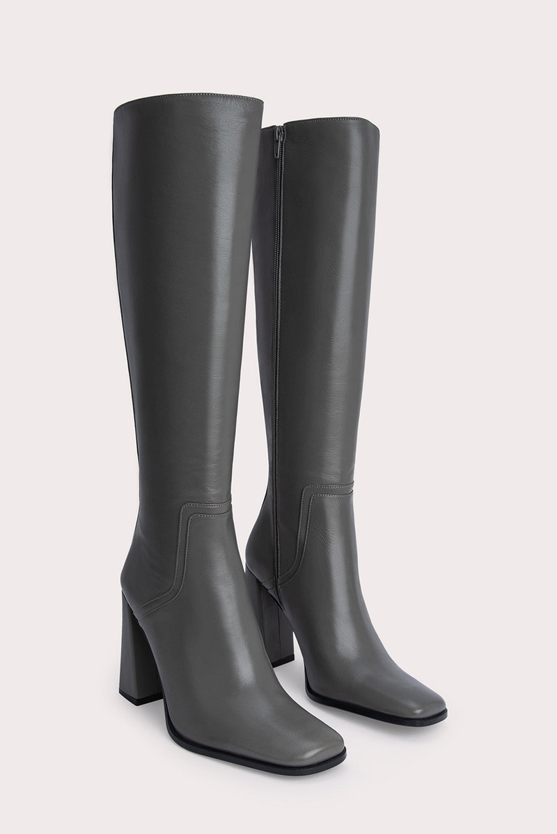 BY FAR Tia Cement Nappa Leather outlook
