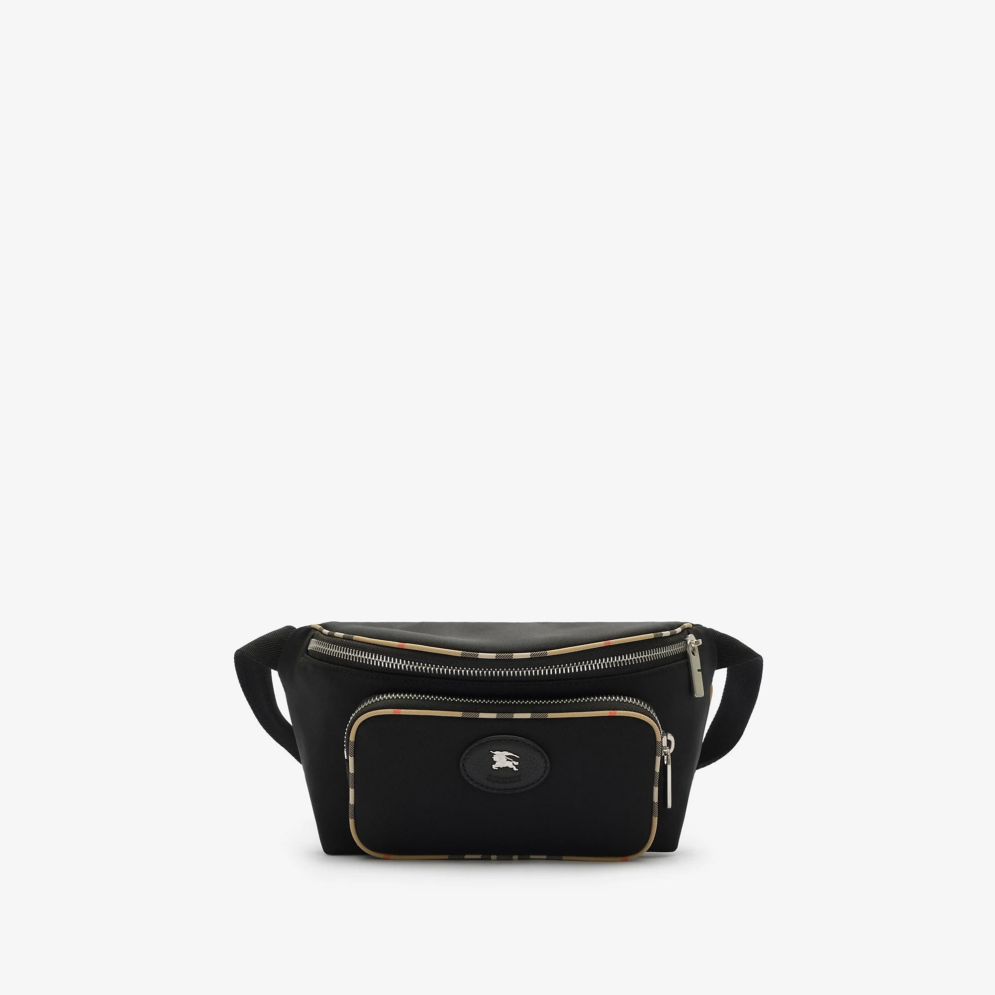 Check Trim Belt Bag - 1
