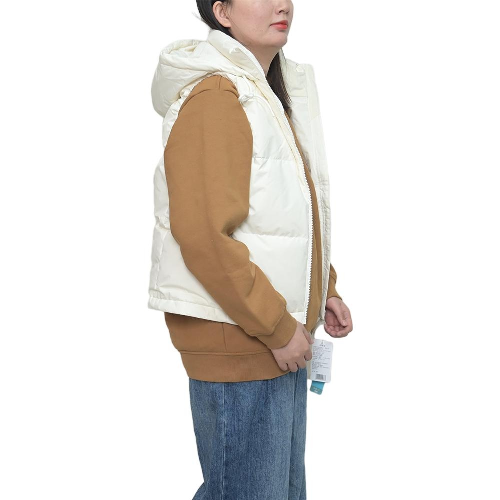 (WMNS) New Balance Hooded Vest 'White' NJD44252-WT - 3