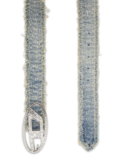 Diesel B-1DR crystal-embellished belt outlook