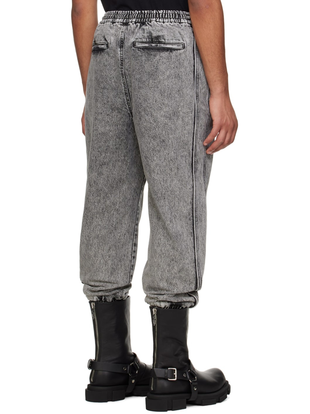 Gray Faded Jeans - 3