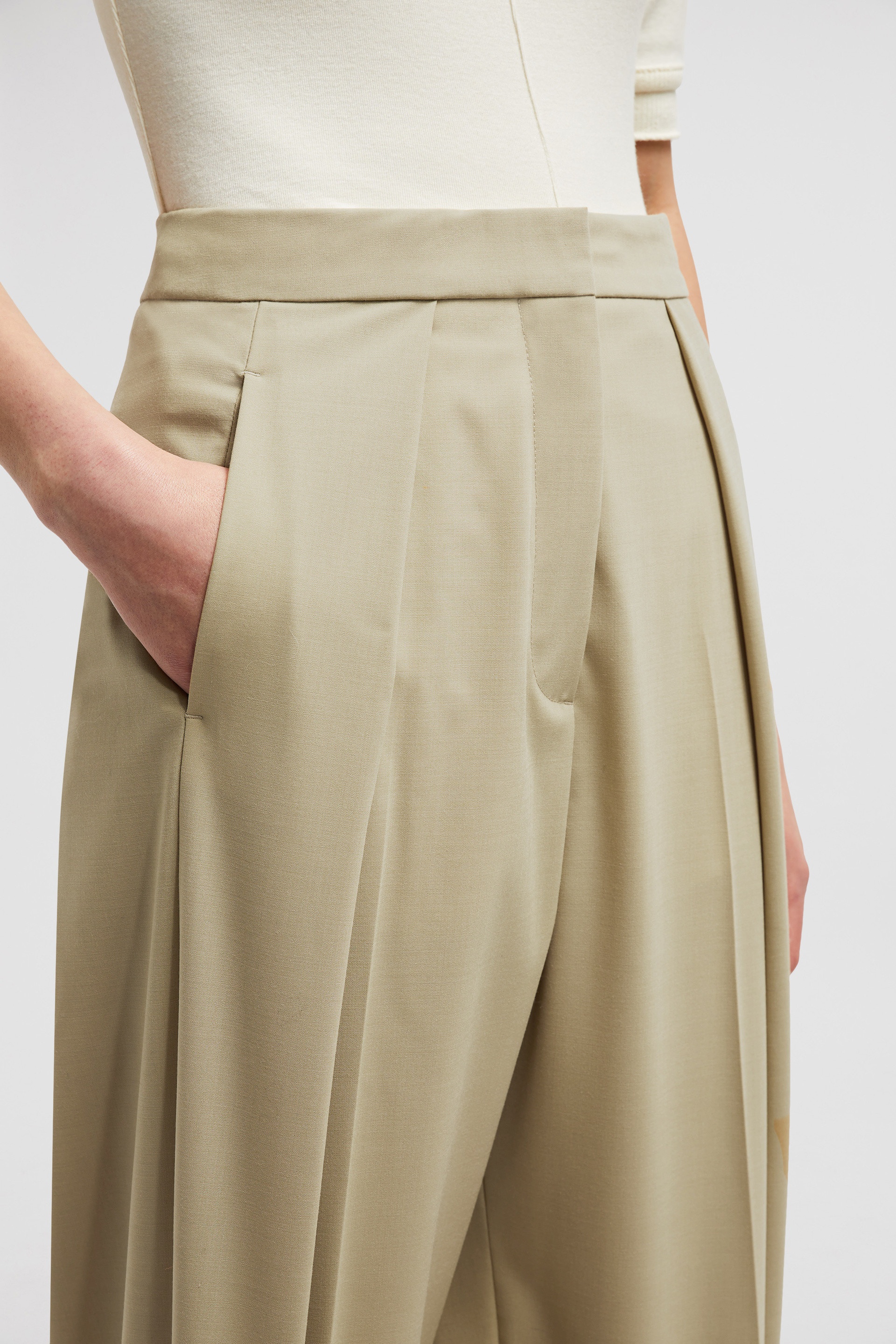 Wool Blend Pants - 4