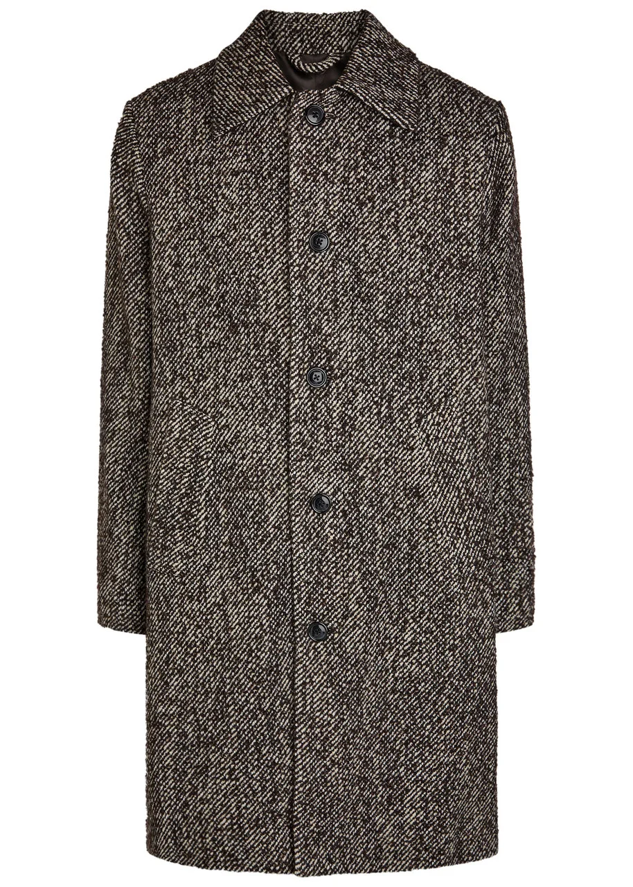 NN07 Franco Patterned Wool-blend Coat - 1
