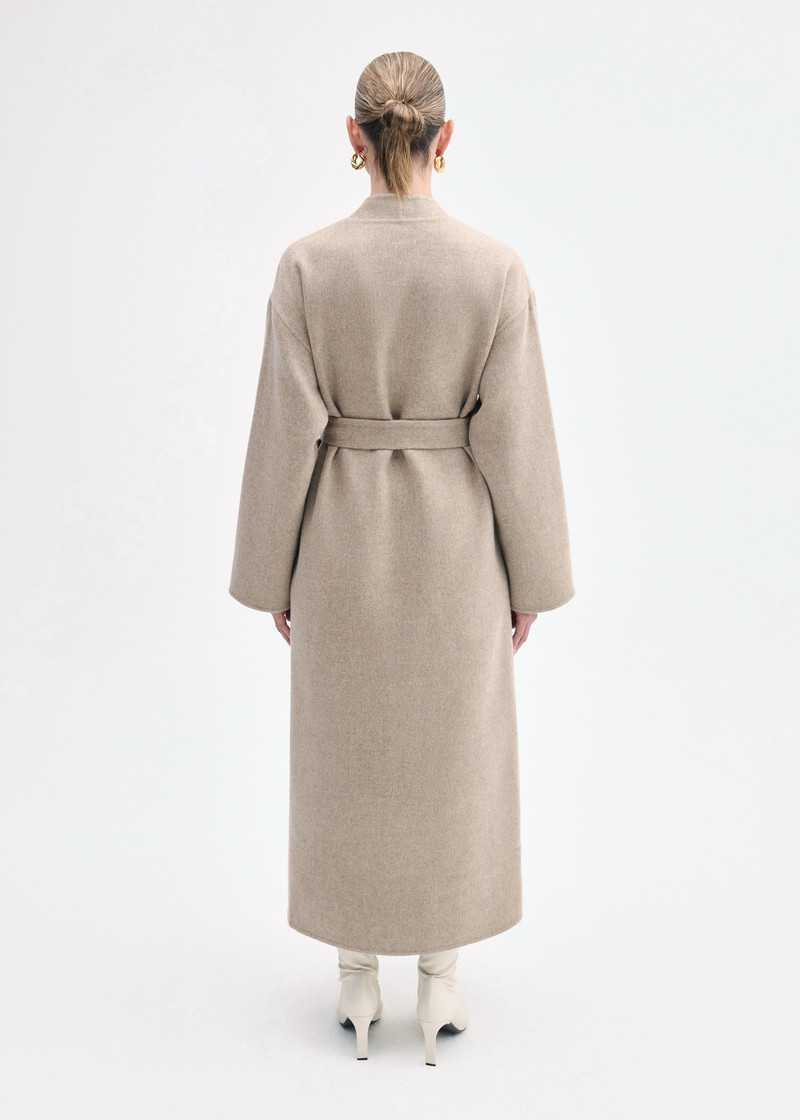 Wrap Coat in Double Faced Wool Cashmere 4