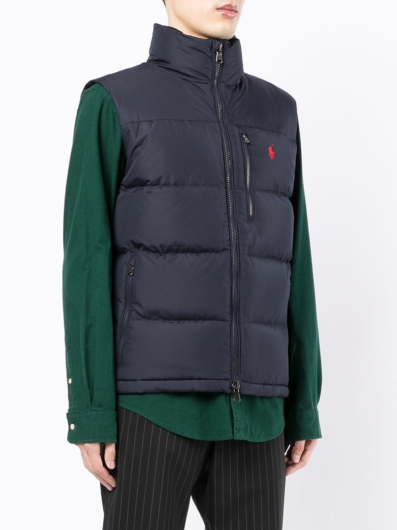 Pony logo padded gilet 3