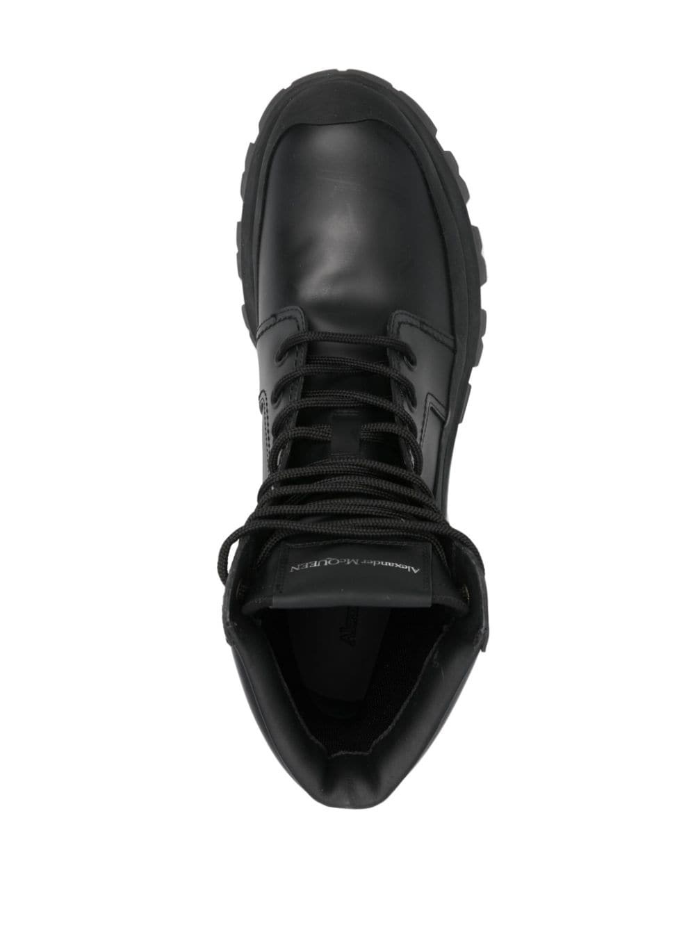 lace-up leather boots - 4