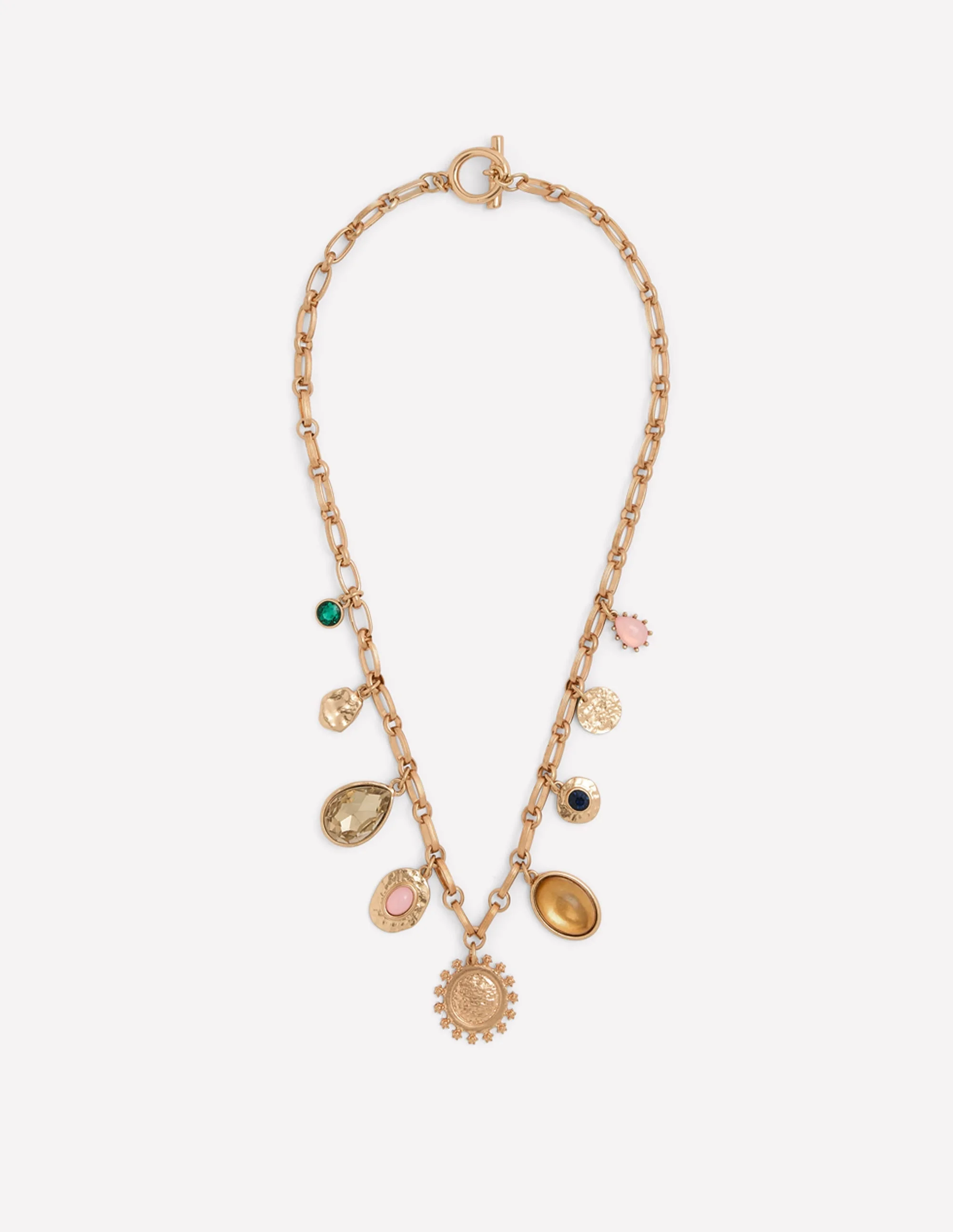 Eclectic Charm Necklace-Gold - 1