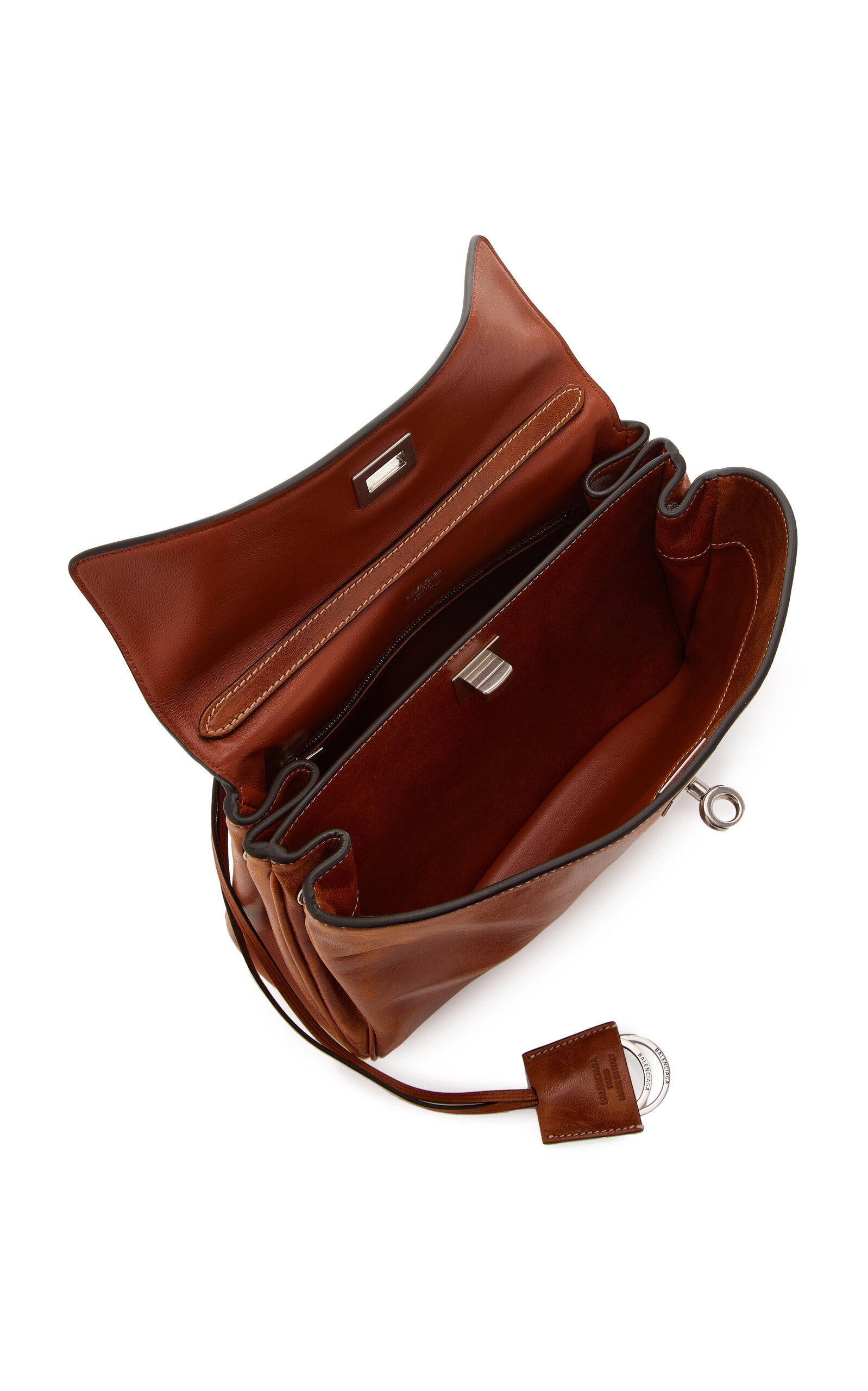 Rodeo Small Leather Top Hande Bag brown - 6