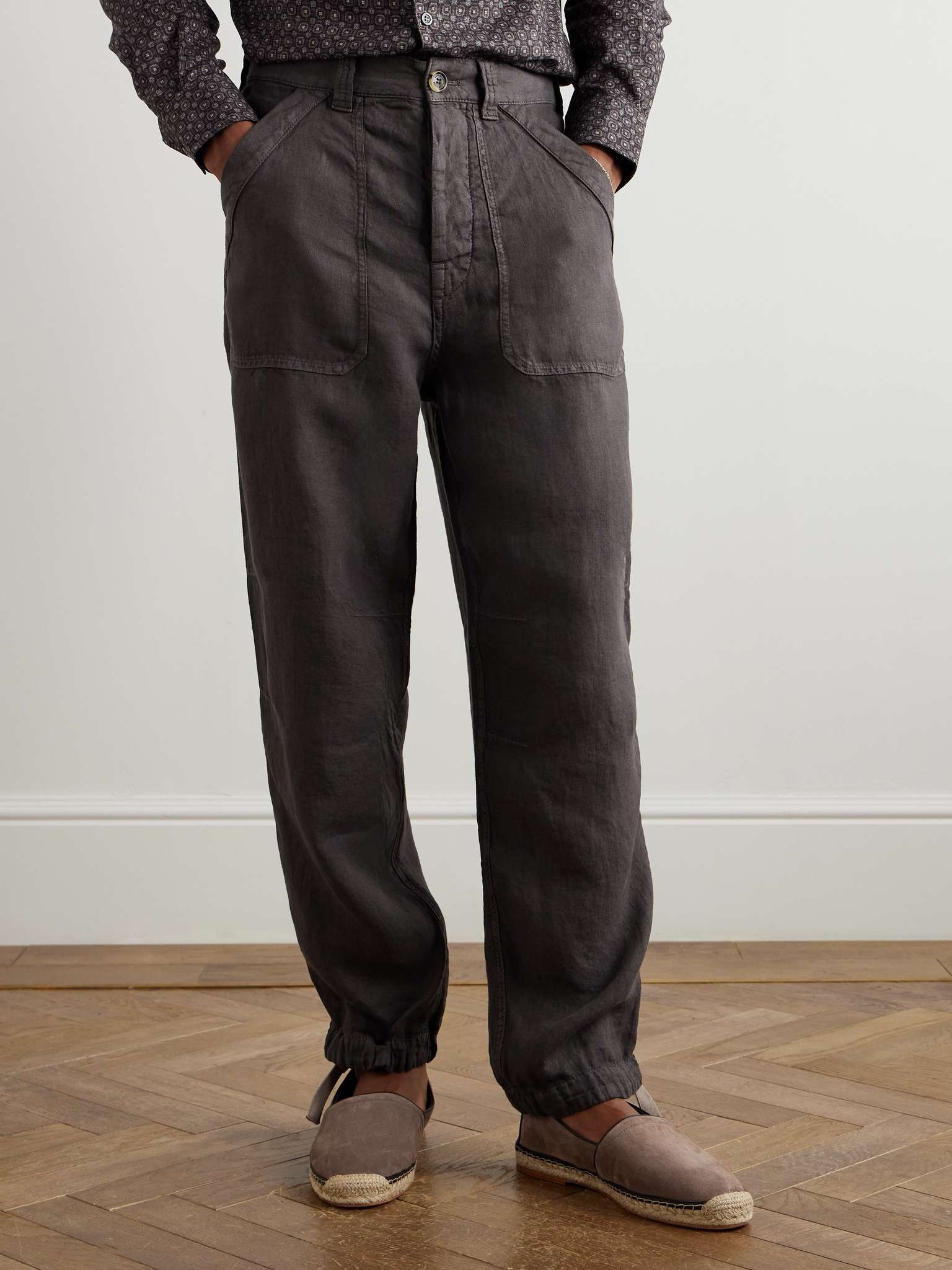 Tinto Wide-Leg Linen Trousers - 3