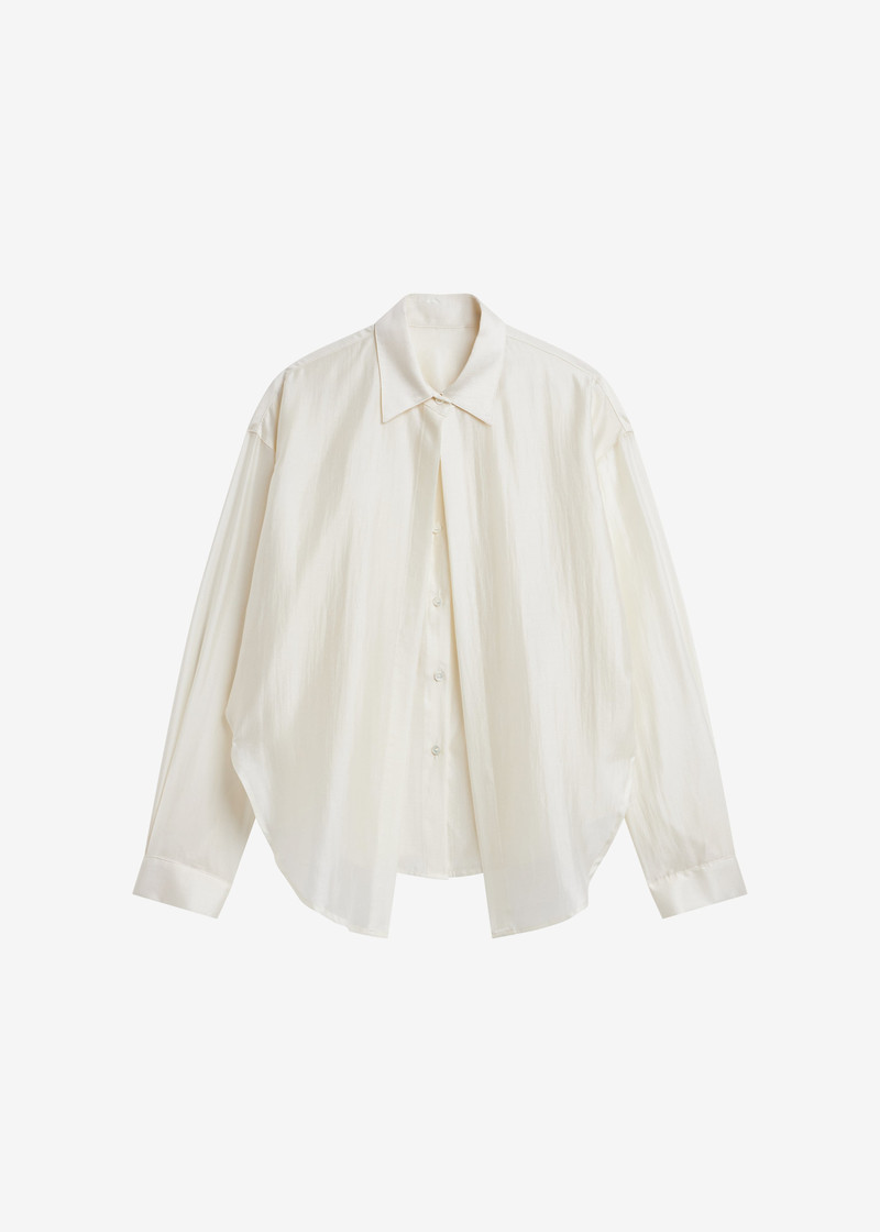 Roanne Fluid Double Shirt - Cream 1