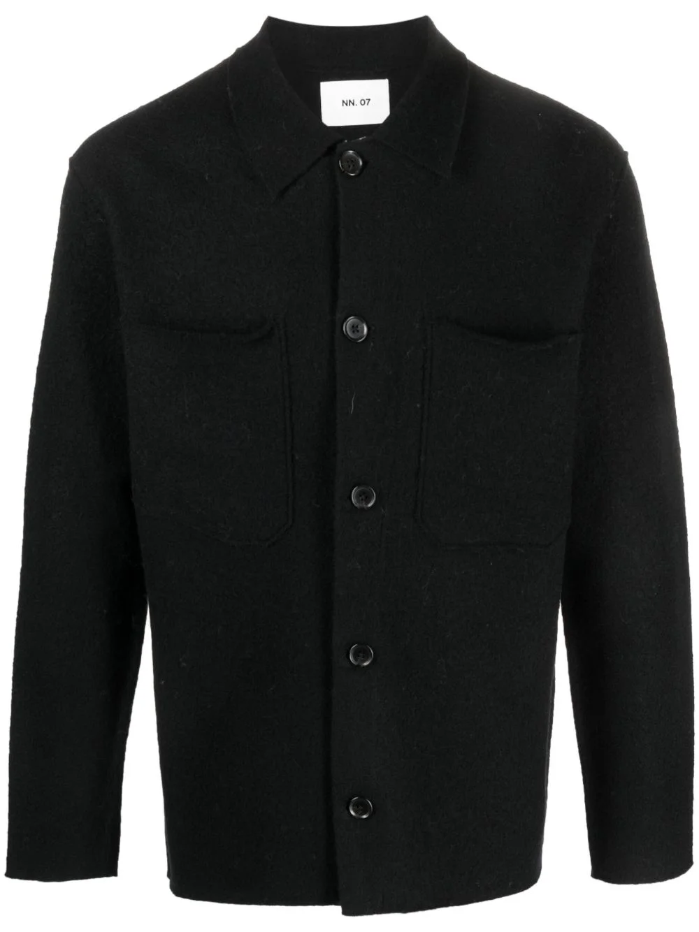 classic-collar wool jacket - 1