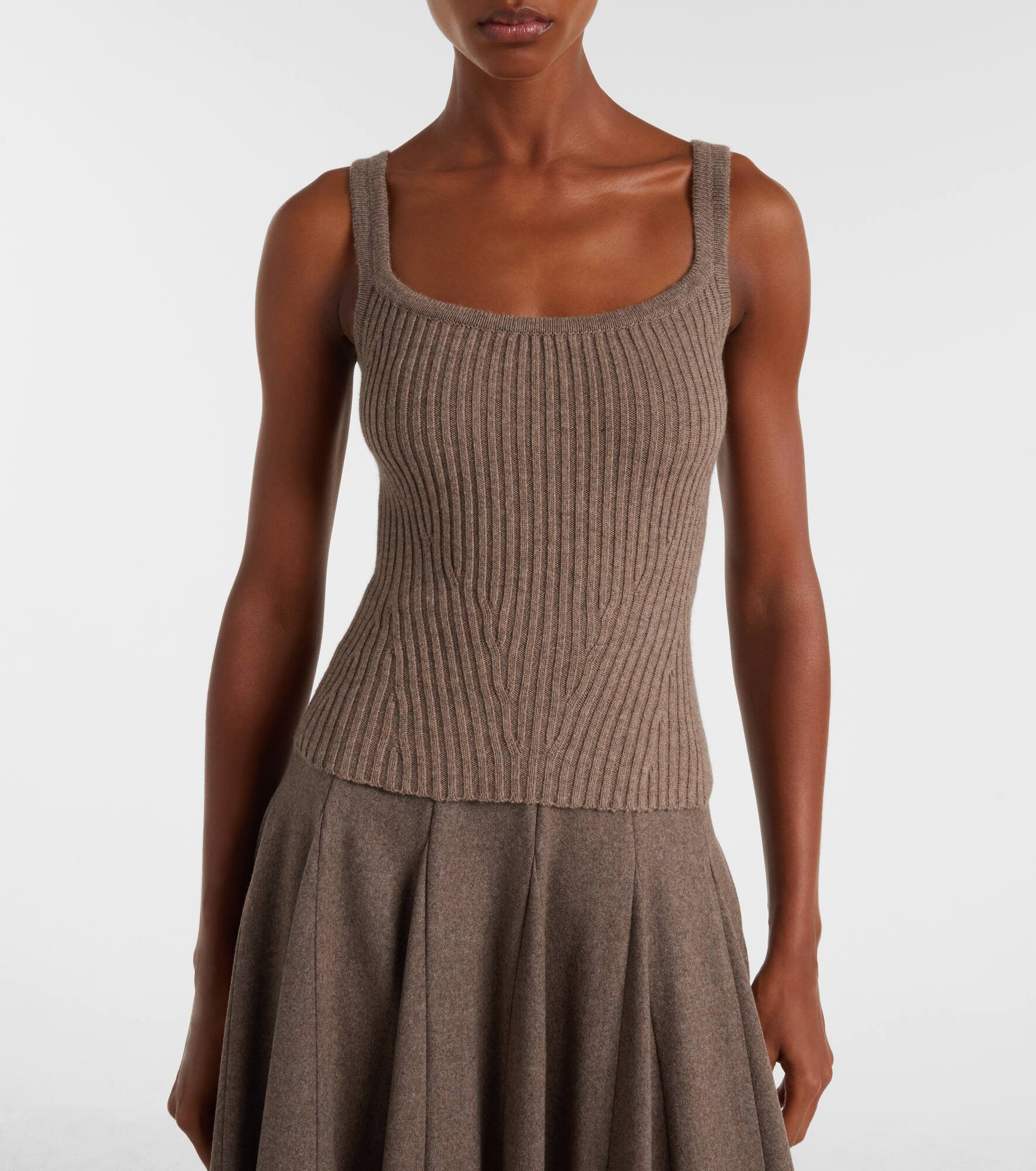 Aretusa wool and cashmere-blend top - 6