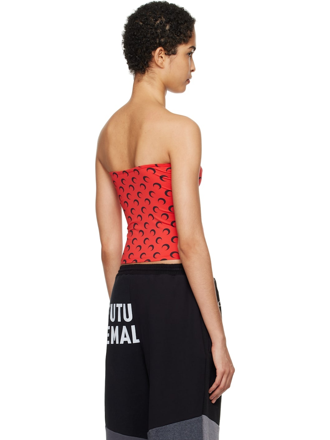 Red Moon Printed Jersey Second Skin Tank Top - 3