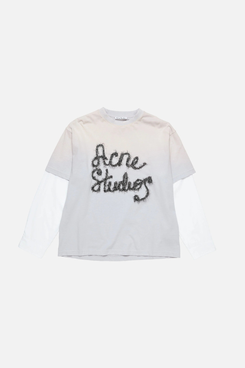 Layered logo t-shirt - Light blue - 1