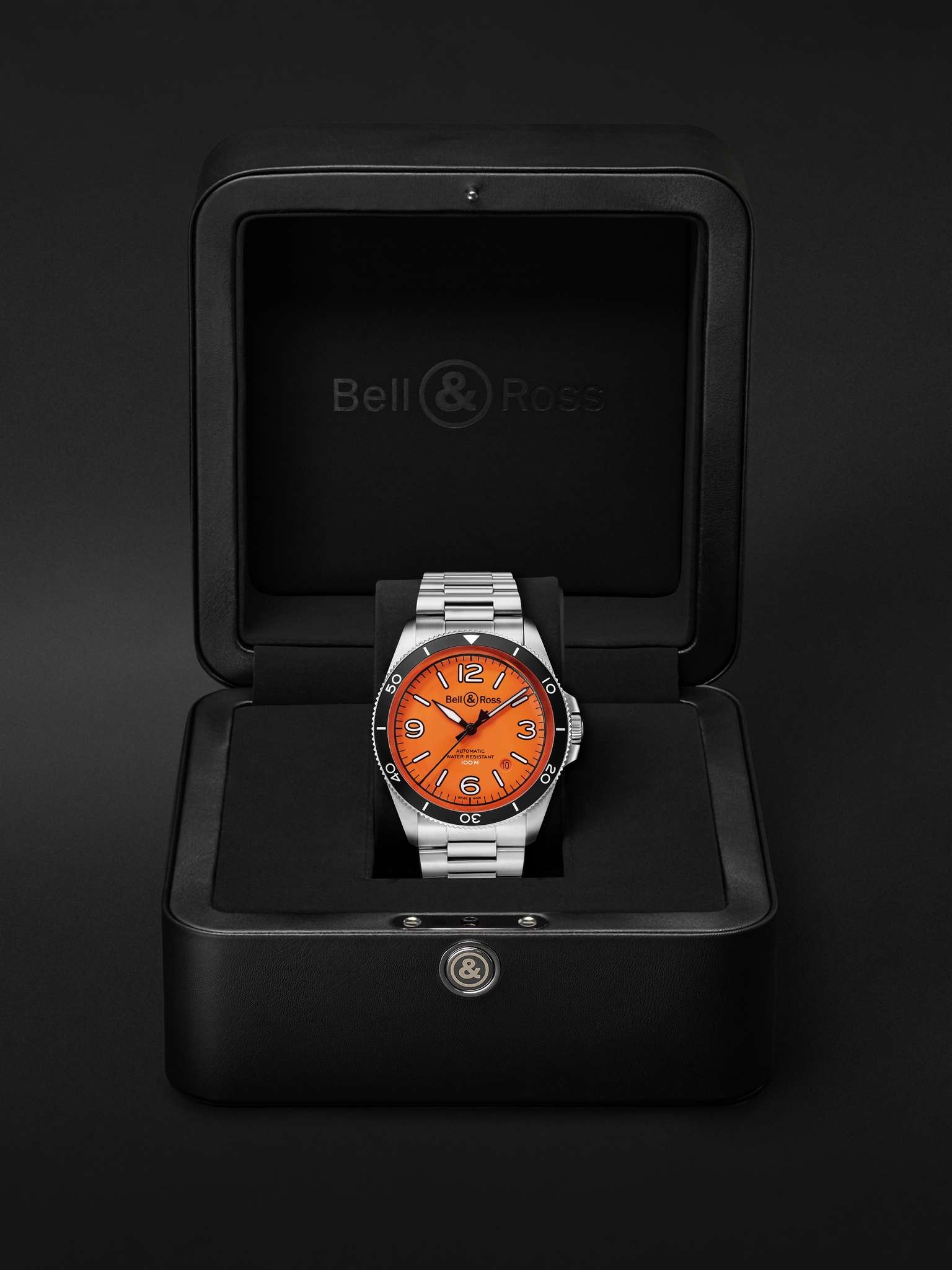 BR V2-92 Orange Limited Edition Automatic 41mm Stainless Steel Watch, Ref. No. BRV292-O-ST/SST - 8
