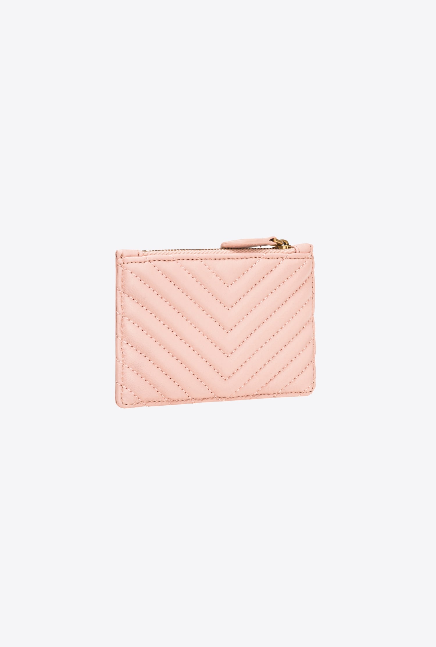 ZIPPED CHEVRON-PATTERNED CARD HOLDER - 2