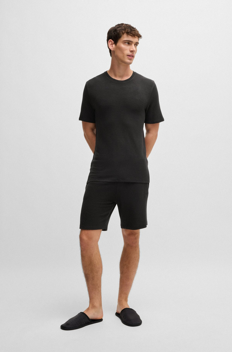 BOSS STRETCH-JERSEY PAJAMA T-SHIRT WITH EMBROIDERED LOGO outlook