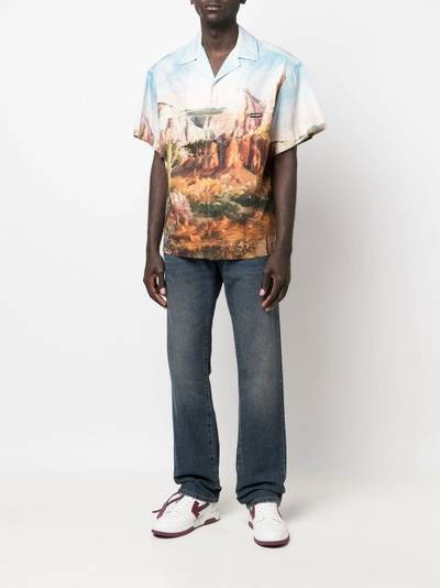 Heron Preston high-rise straight-leg jeans outlook