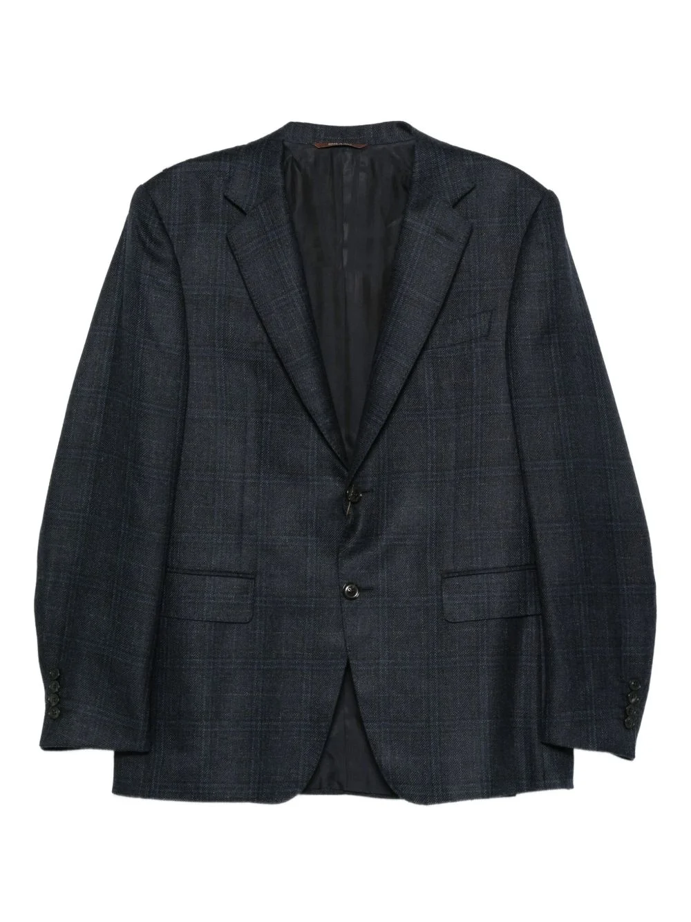 checked two-button blazer - 1