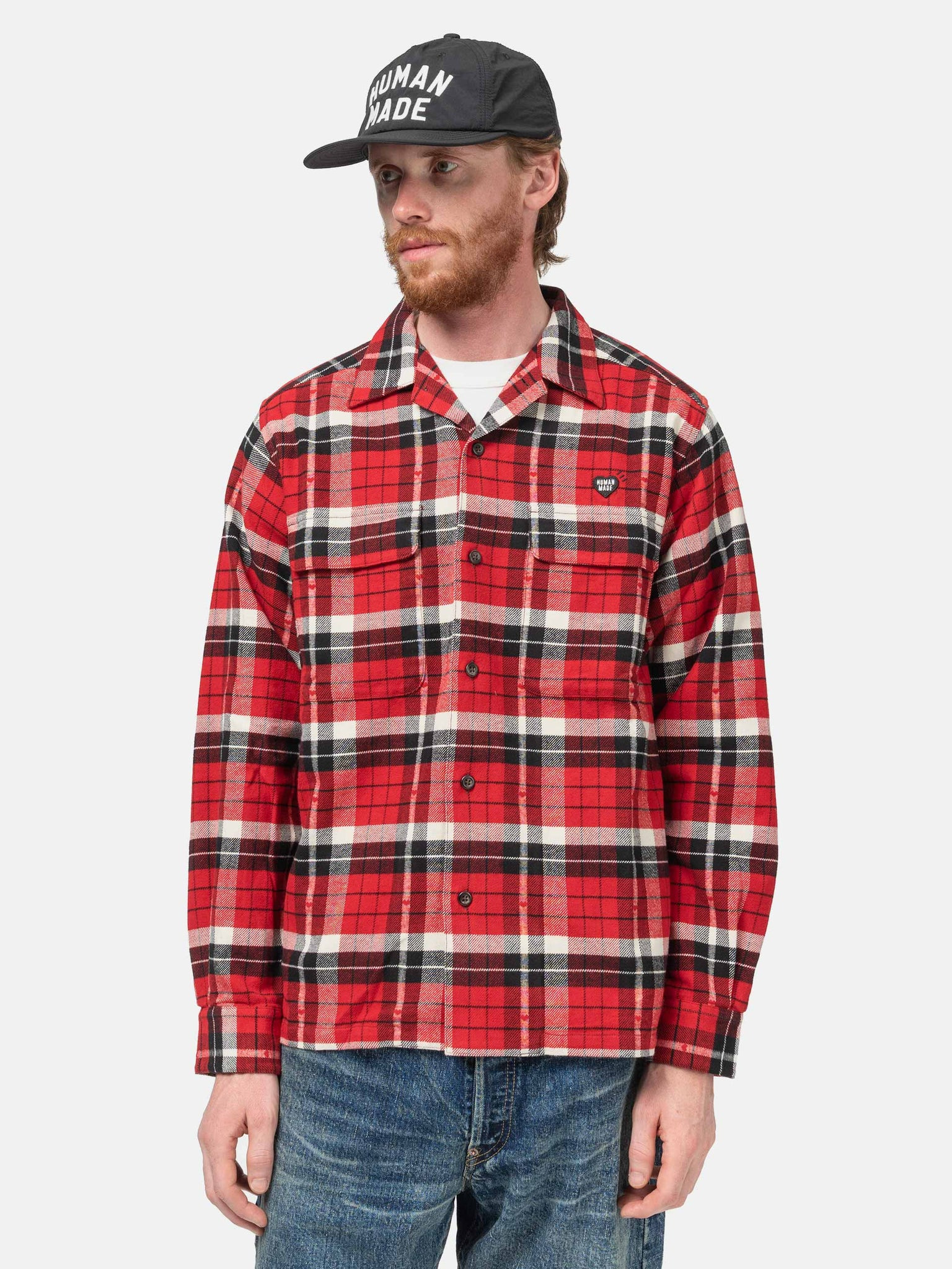 Flannel Check Shirt Red - 4