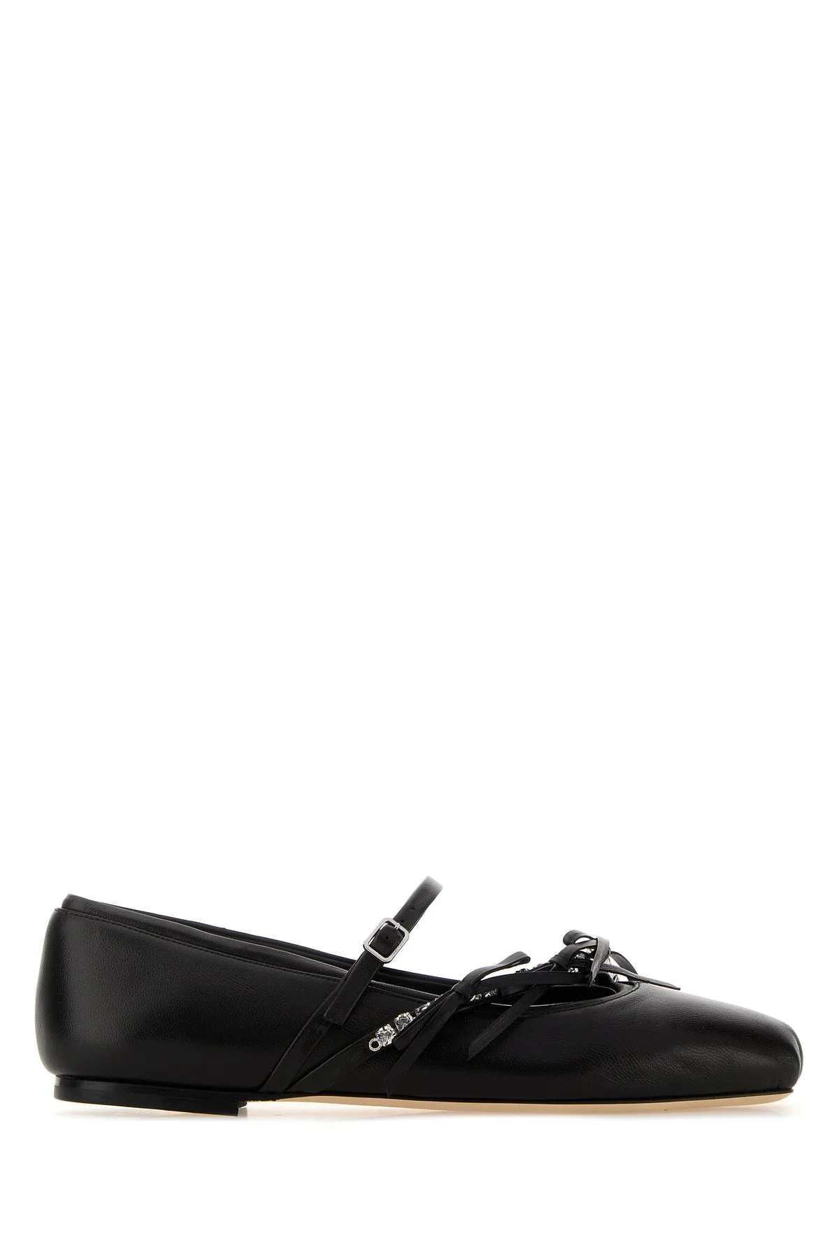 Black nappa leather Loli ballerinas - 1