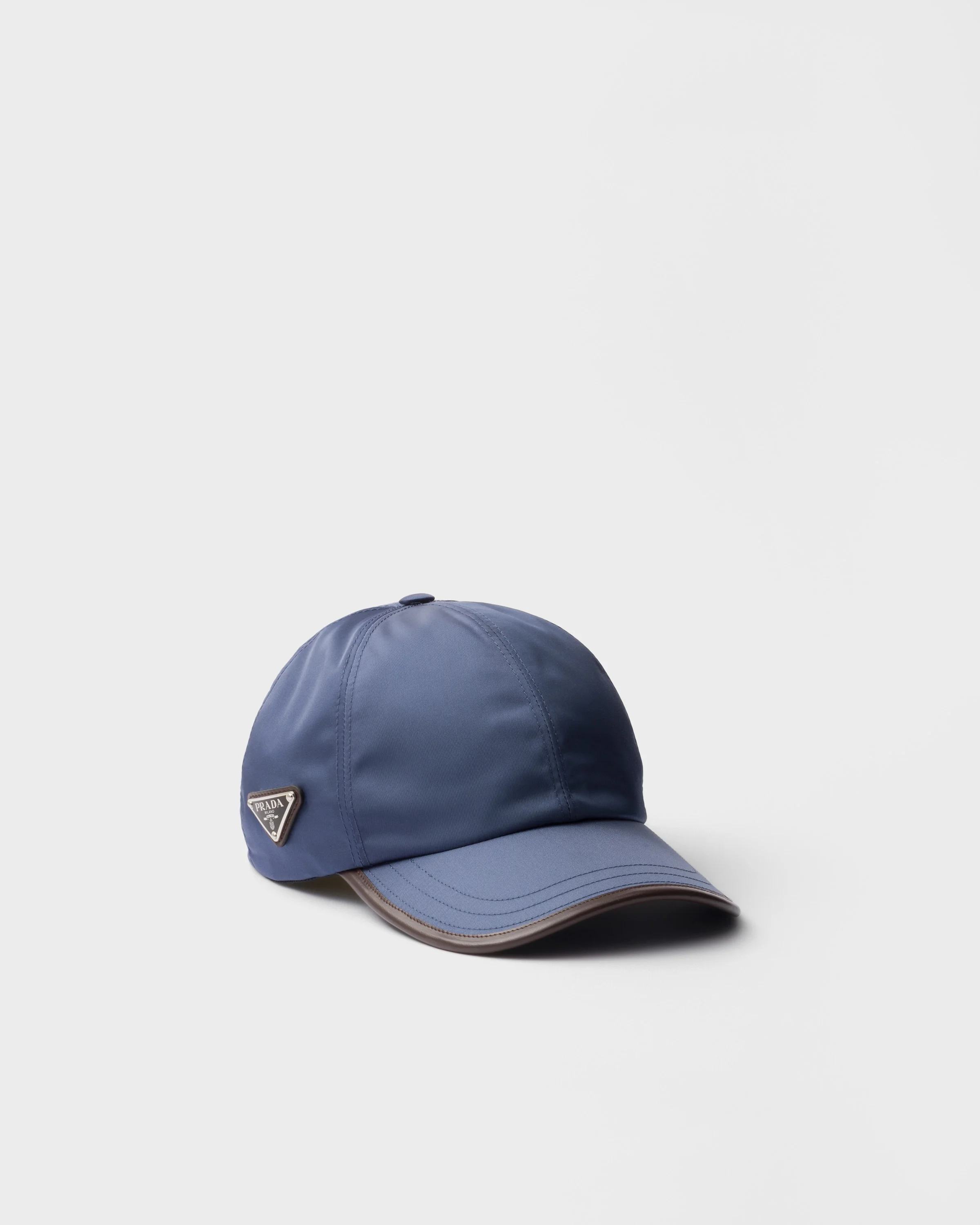 Re-Nylon and leather baseball cap - 1