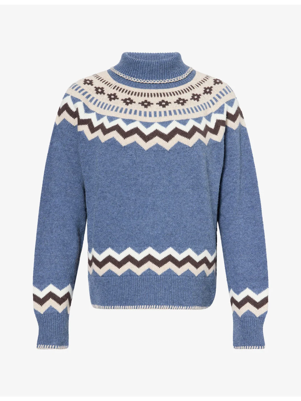 Celeste Patterned Knitted Jumper - 1