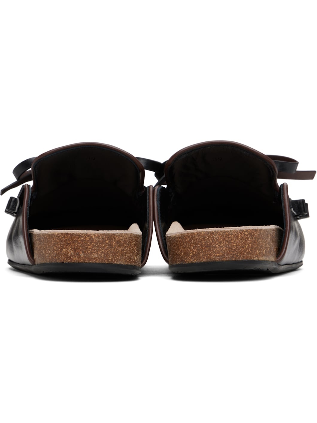 Black Ruffle Slip-on Loafers - 2