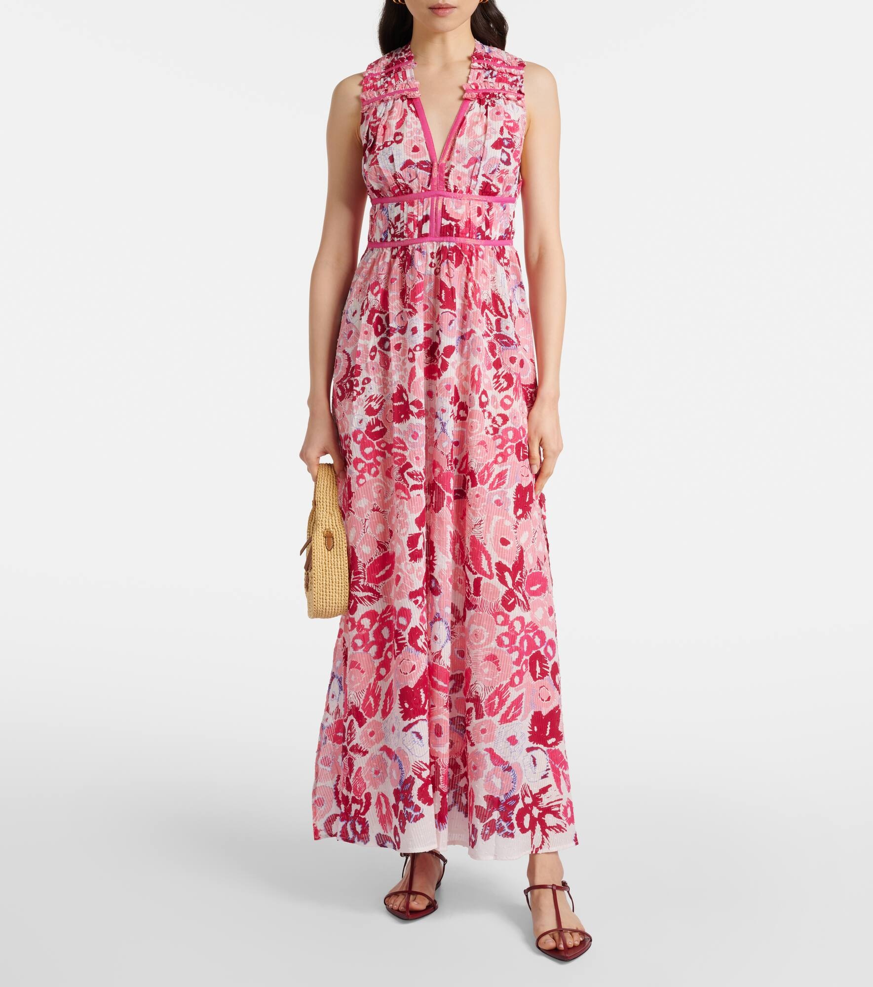 Chiara floral cotton maxi dress - 2