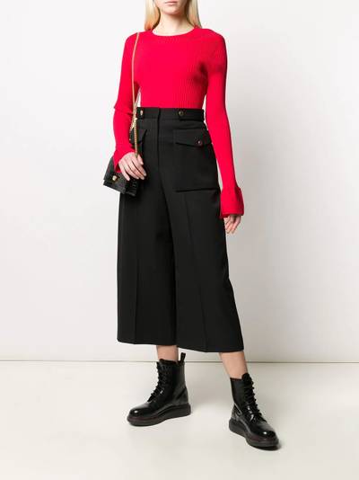 Alexander McQueen Military wide-leg culottes  outlook