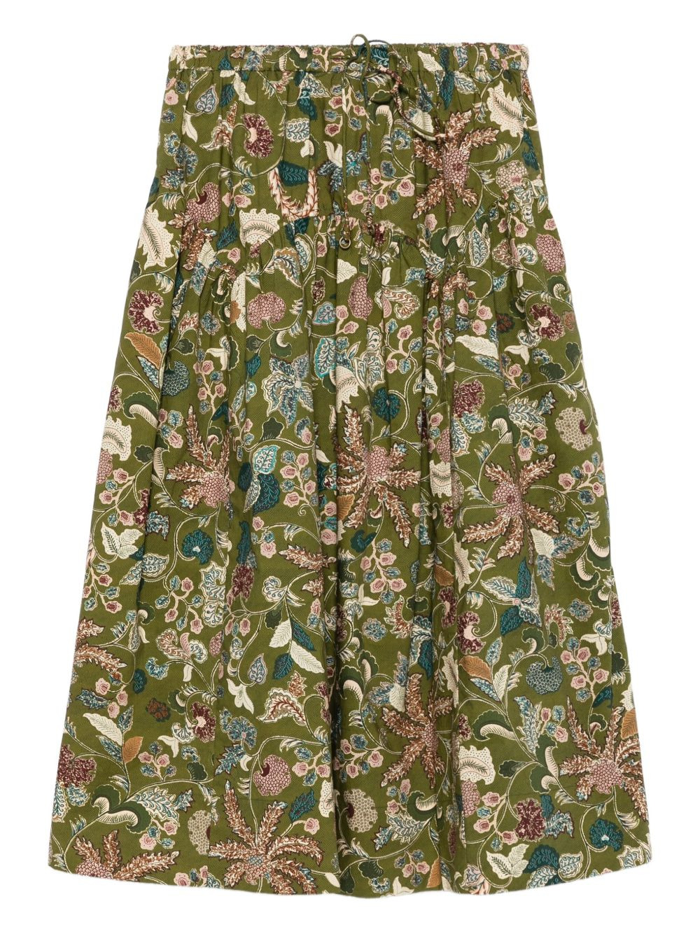 Rosen floral tie-waist skirt - 1
